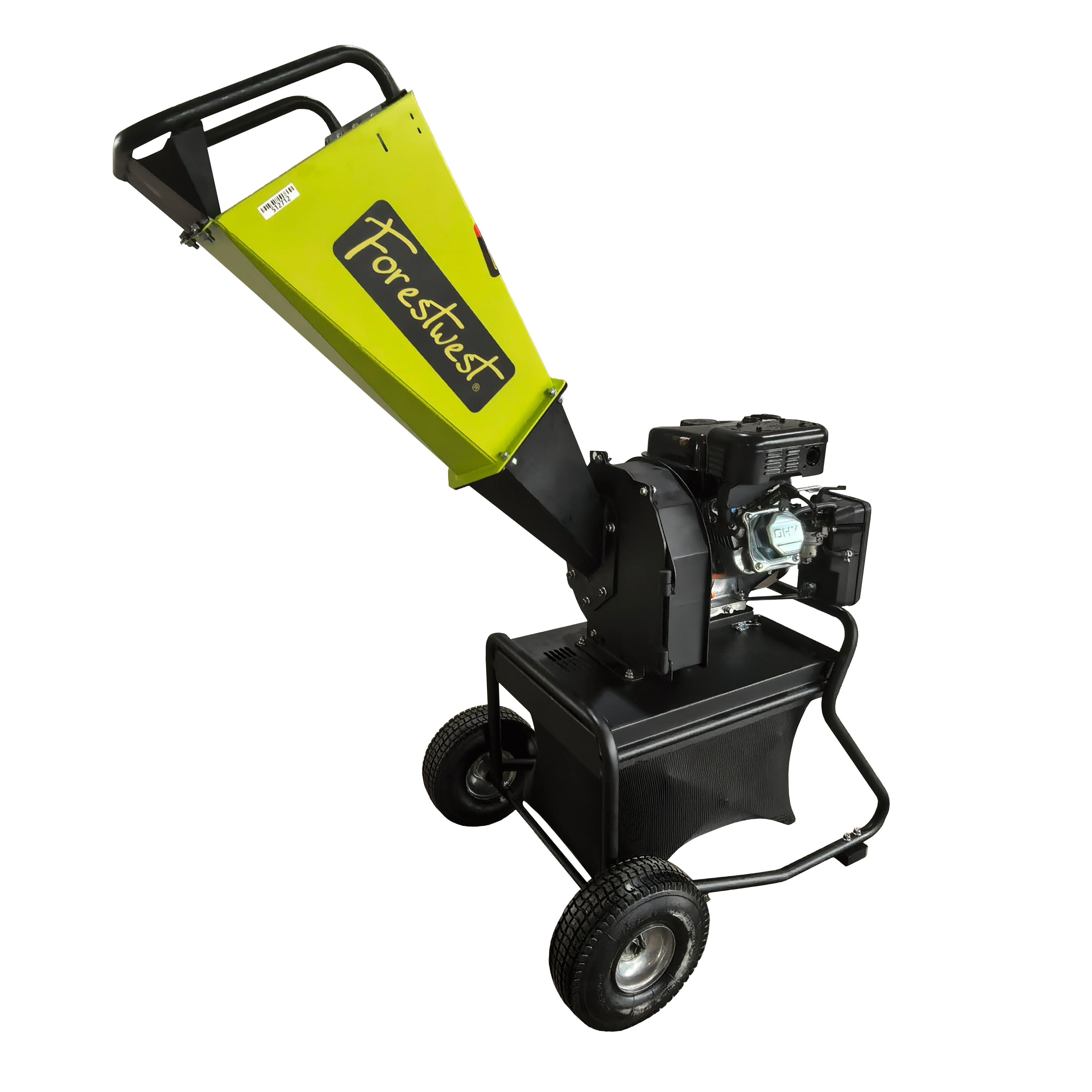 2.4" Wood Chipper 7HP Petrol Chipper with Collection Bag BM11065
