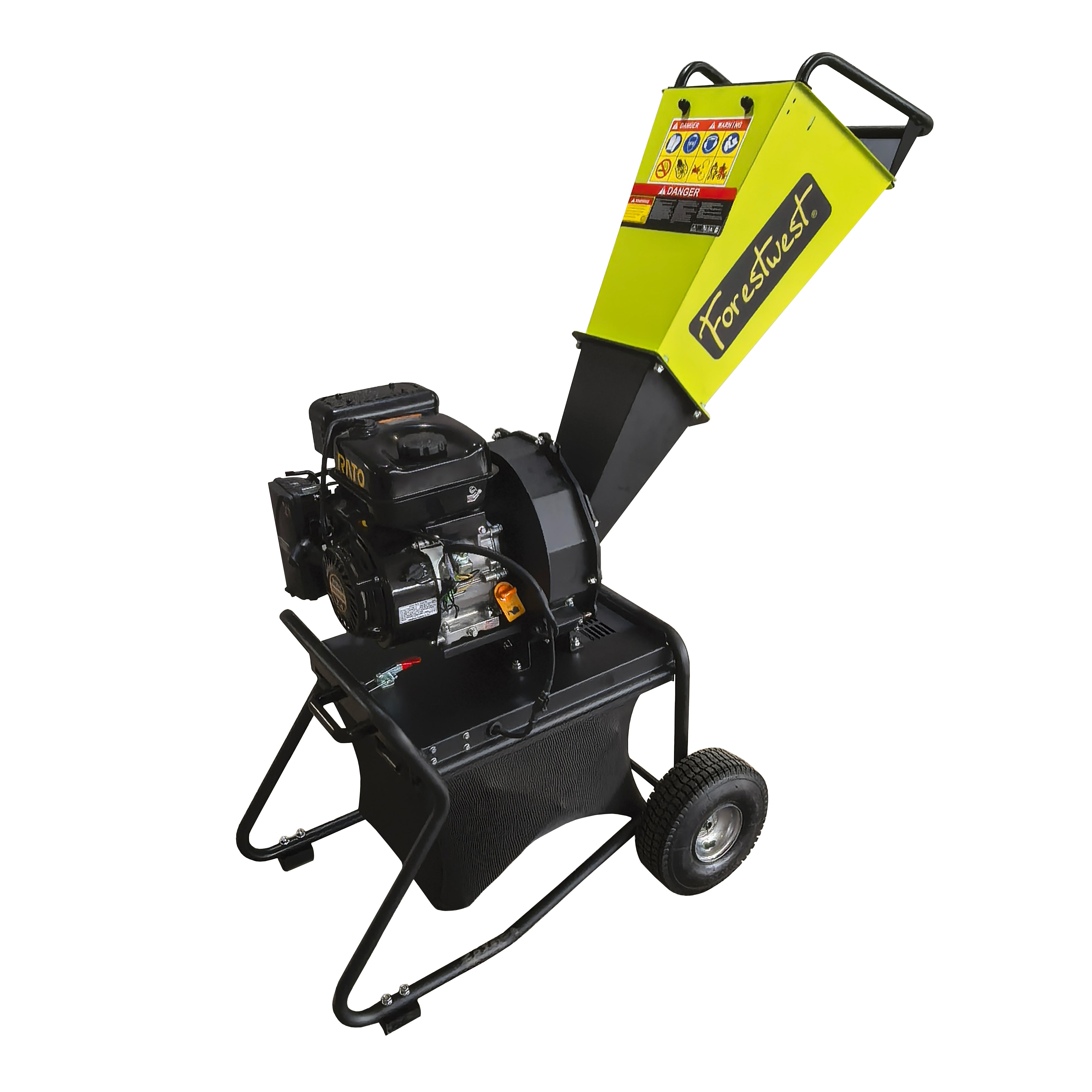 2.4" Wood Chipper 7HP Petrol Chipper with Collection Bag BM11065