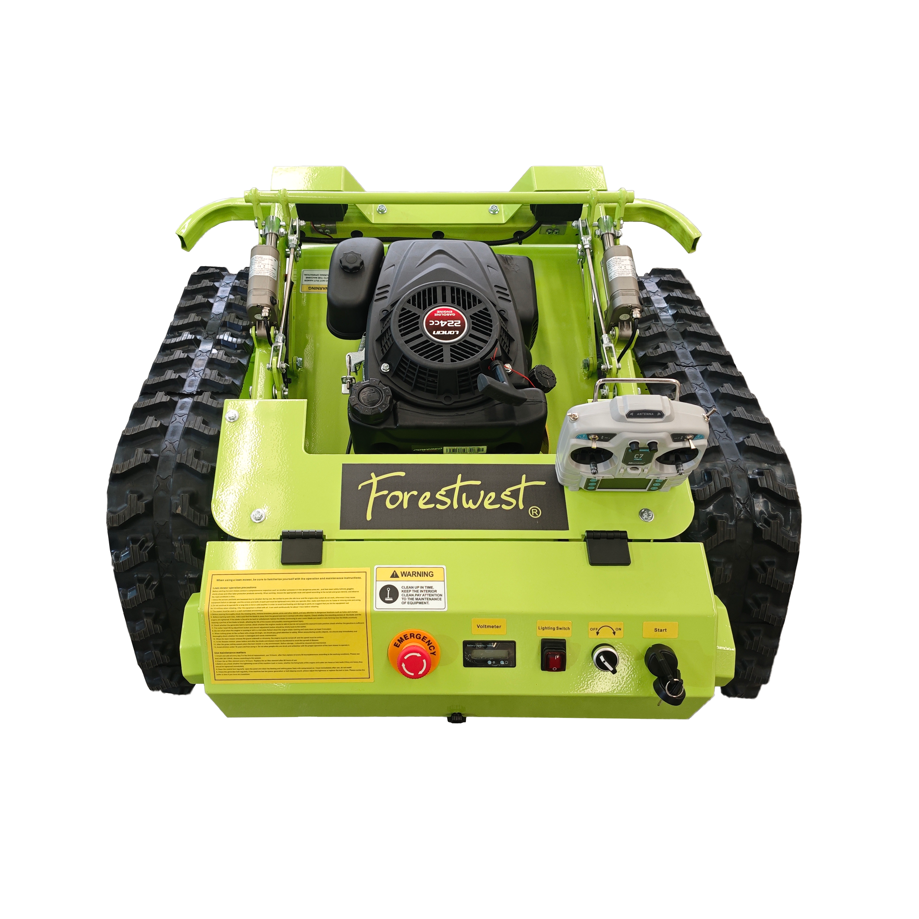 20" Remote Control Crawler Lawn Mower Robotic Mower BM11165