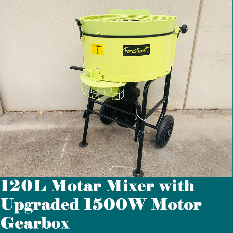 120L Portable Mortar Mixer, Screed Mixer BM679 - Forestwest