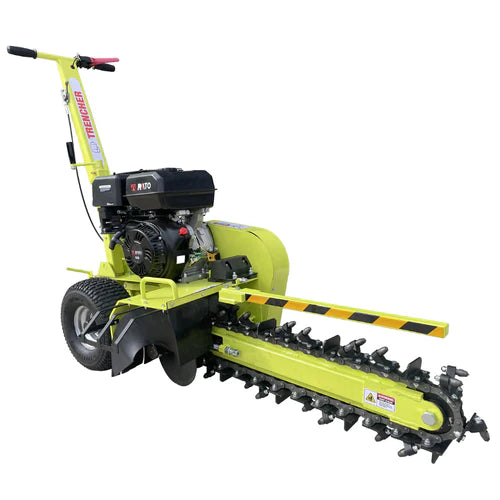 600mm (23.6") Walk Behind Trencher 15HP Petrol Ditch Digger BM689 - Forestwest