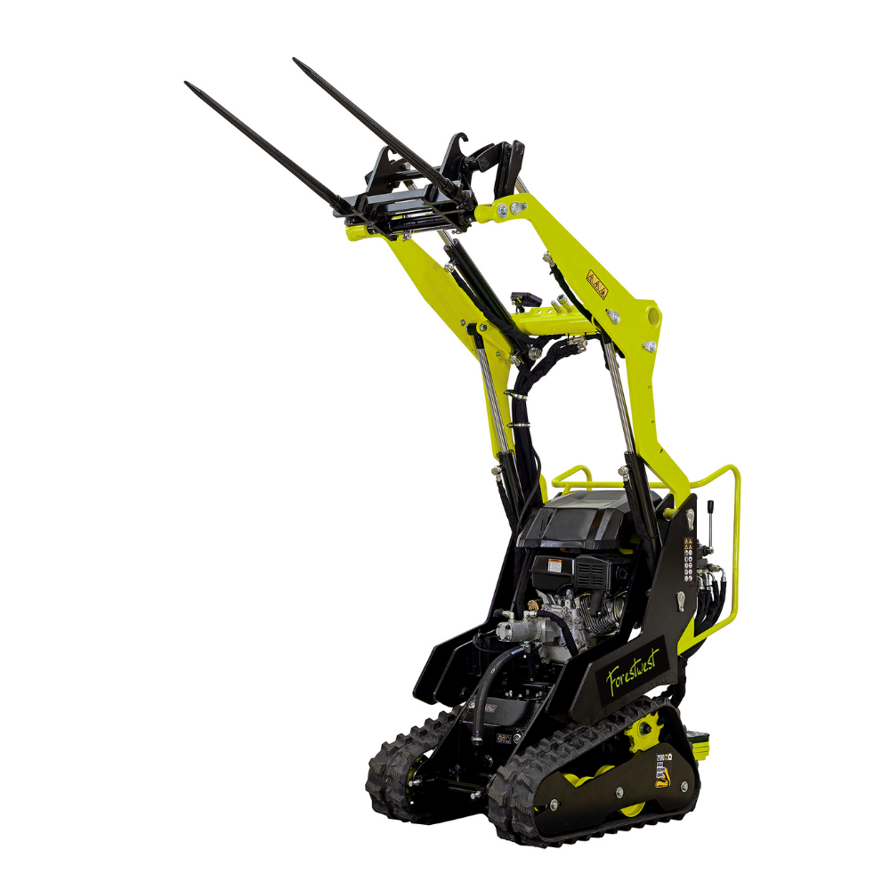 Forestwest Stand-On Skid Steer Mini Tracked Loader with 80L Bucket BM700B