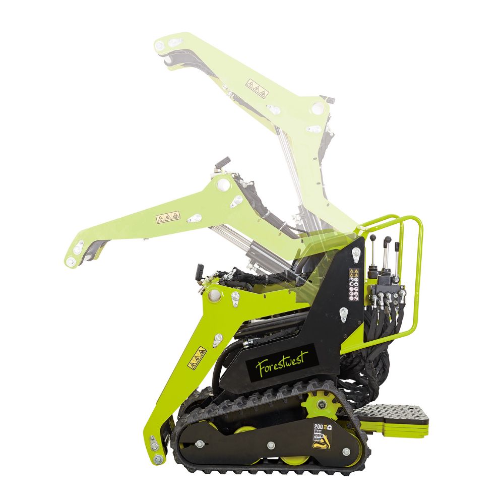 Forestwest Stand-On Skid Steer Mini Tracked Loader with 80L Bucket BM700B