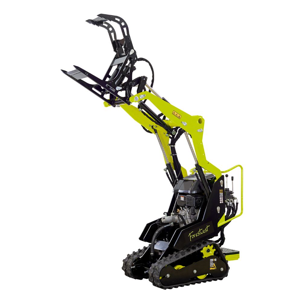 Forestwest Stand-On Skid Steer Mini Tracked Loader with 80L Bucket BM700B