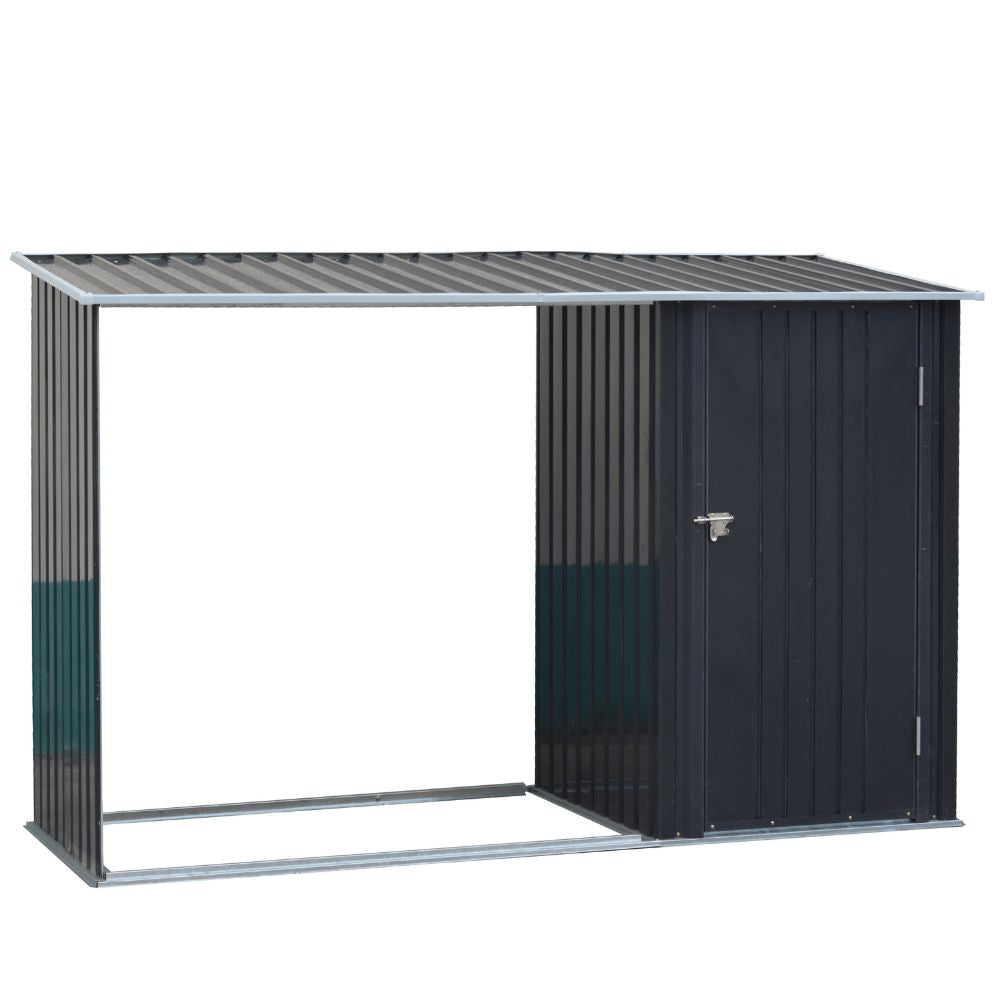 6' x 4' Galvanized Steel Outdoor Garden Storage Tool Shed