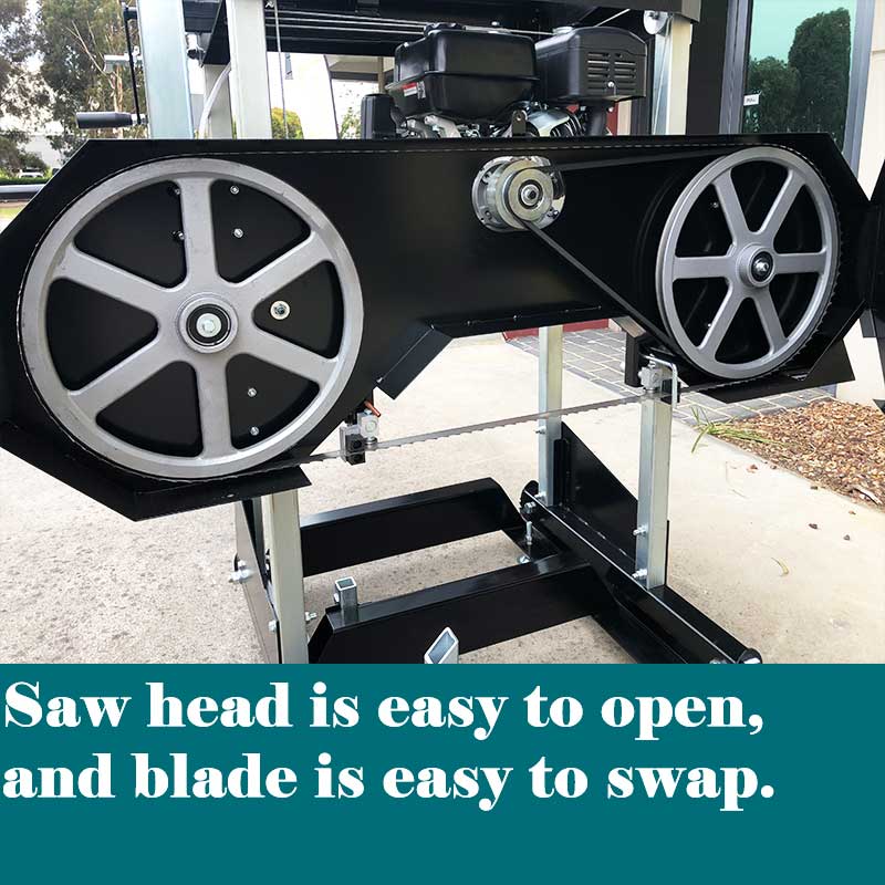 FORESTWEST 11125, 22" 10HP Petrol Engine Wood Sawmill - Forestwest