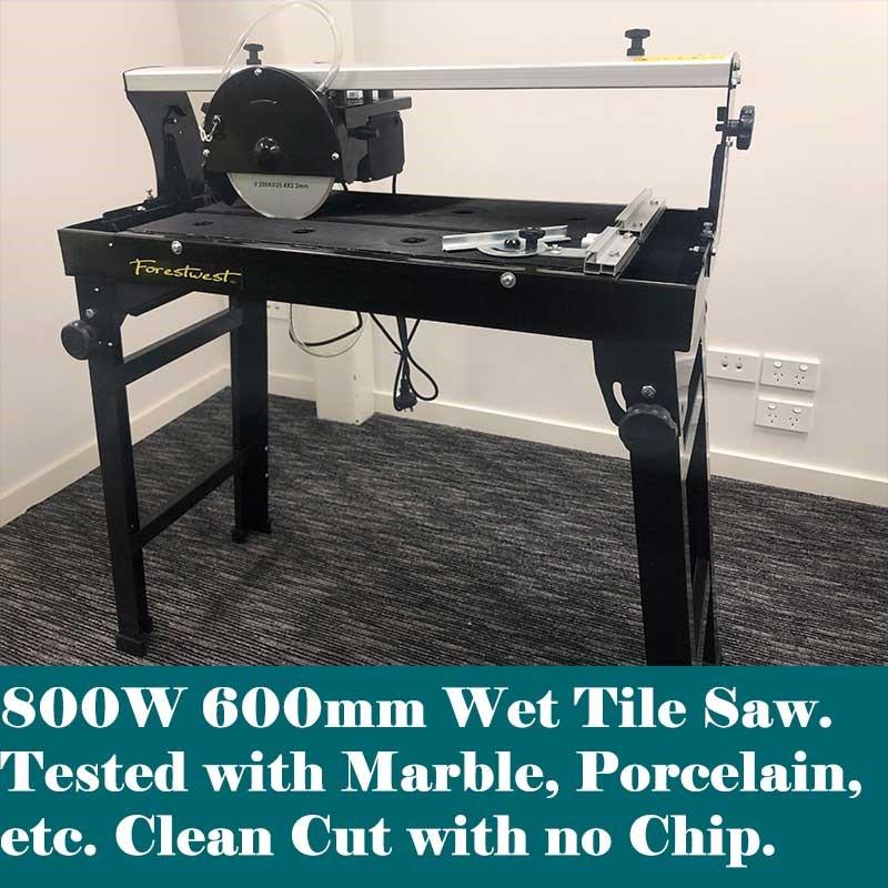 1HP 600mm Wet Tile Saw, 24" Bridge Tile Saw BM681 - Forestwest