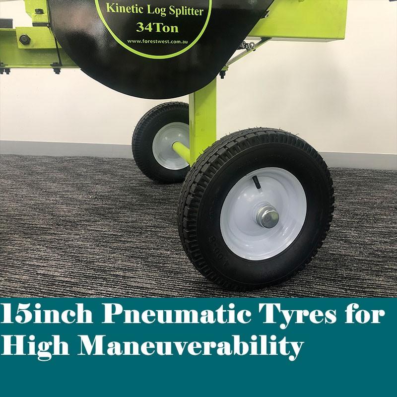 34ton Petrol Log Splitter 6.5hp Kinetic Log Splitter BM11038 - Forestwest