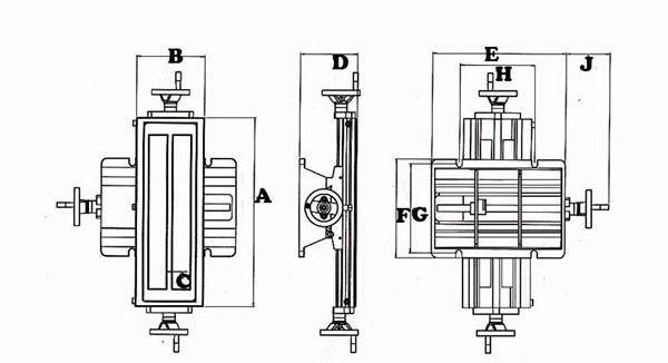 20" Precision Compound Slide Table, FORESTWEST BM30277 - Forestwest