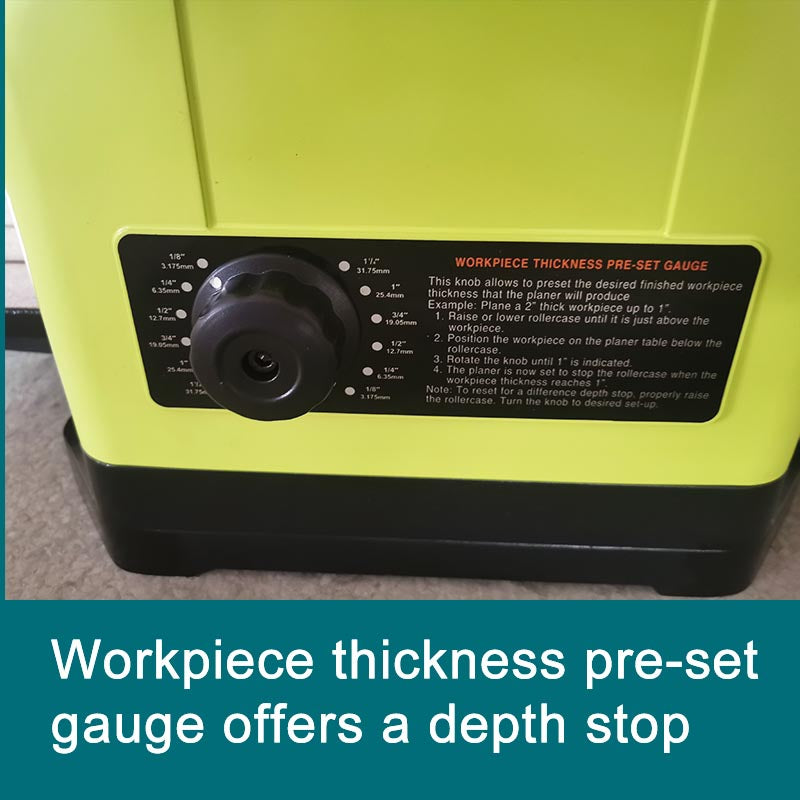 13" Wood Planer 2HP with Helical Spiral Blade & Granite Table, FORESTWEST BM10523 - Forestwest