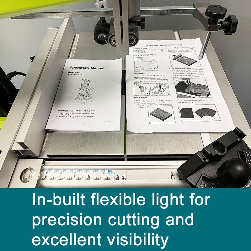 12" 1HP 2-Speed Wood Bandsaw, FORESTWEST 10719 - Forestwest