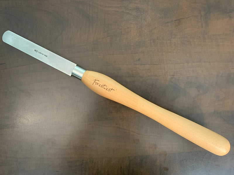 M2 HSS Woodturning Tools, 1" 25mm Round Nose Scraper, FORESTWEST BM10922 - Forestwest