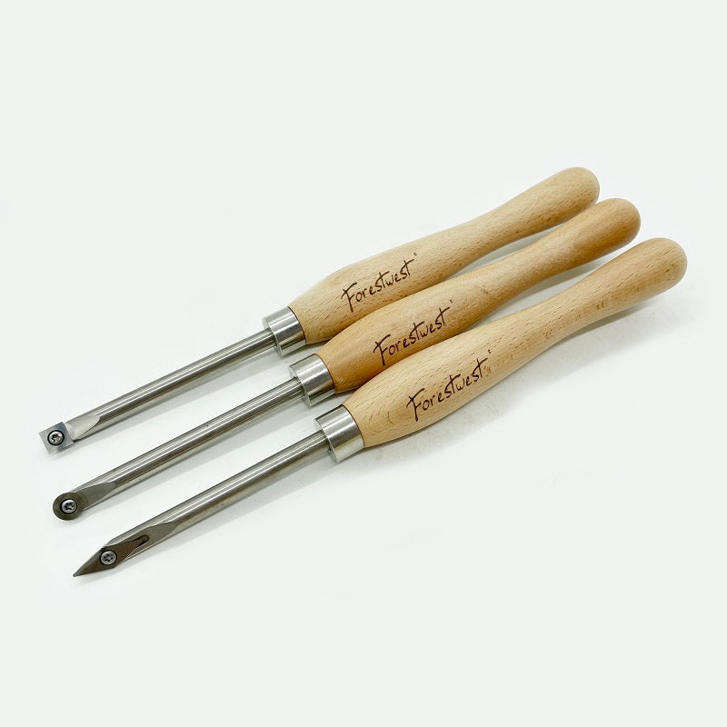 M2 HSS Woodturning Tools Set, Easy Start 3 Pcs Tools Set, FORESTWEST BM10928 - Forestwest