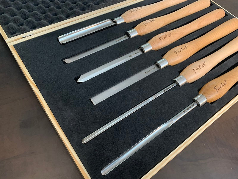 Premium M2 HSS Woodturning Tools Set 6 Pcs, FORESTWEST BM10930 - Forestwest