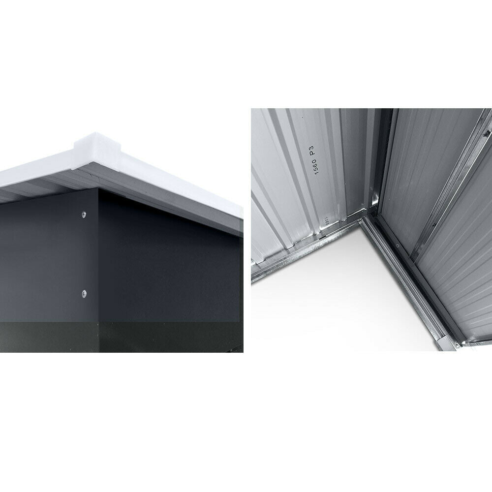 FORESTWEST 667, 6‘ x 4’ Galvanized Steel Outdoor Garden Storage Tool Shed - Forestwest