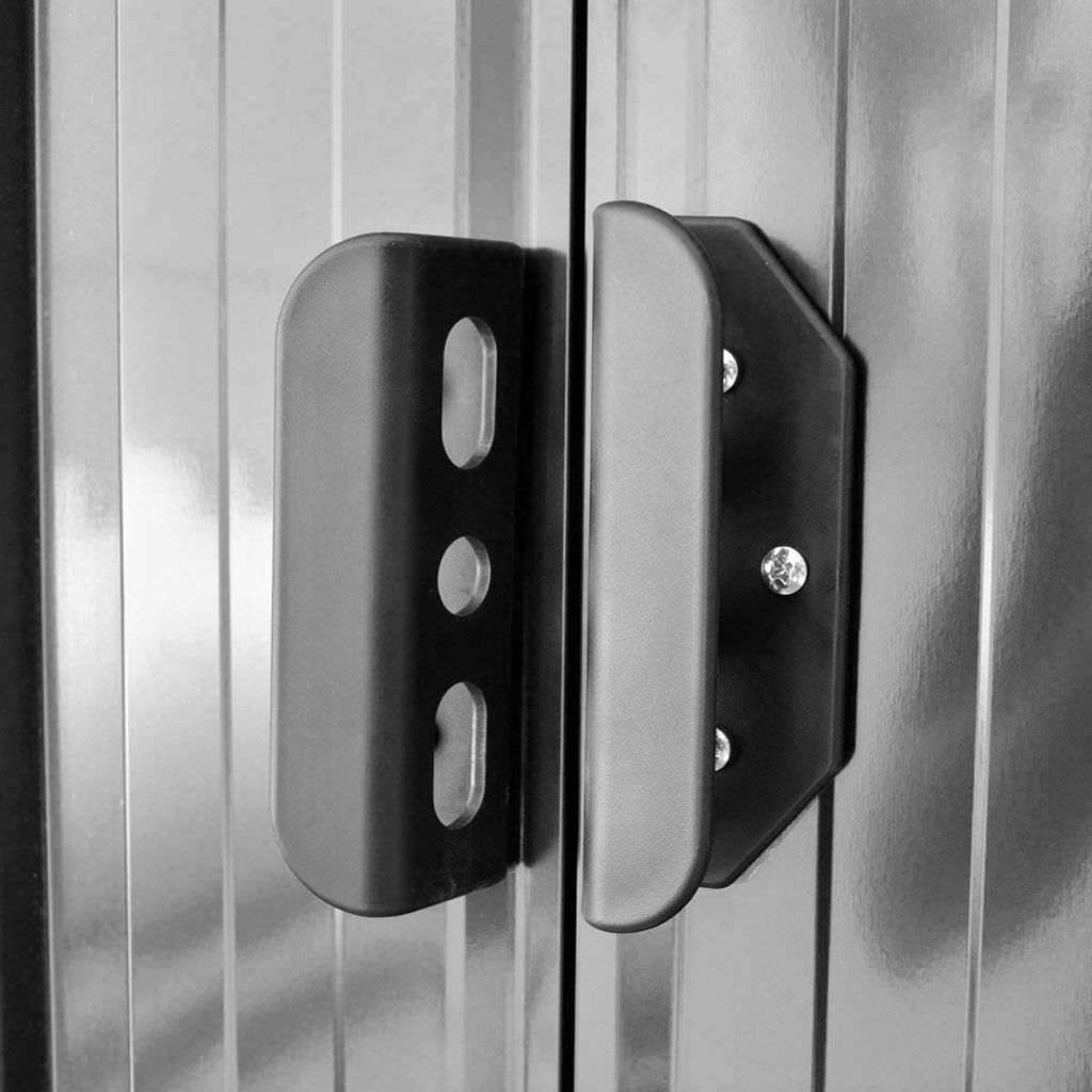 FORESTWEST 669, 8‘ x 6’ Galvanized Steel Outdoor Garden Storage Tool Shed - Forestwest