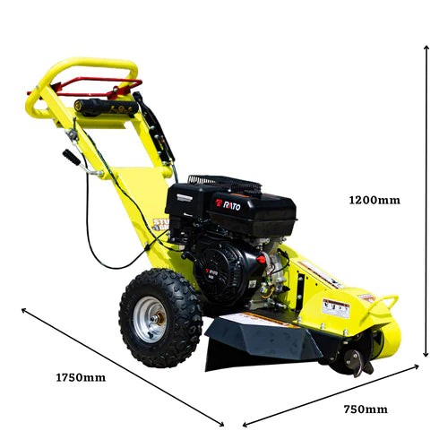 15HP Commercial Petrol Tree Stump Grinder 330MM Capacity BM11075 - Forestwest