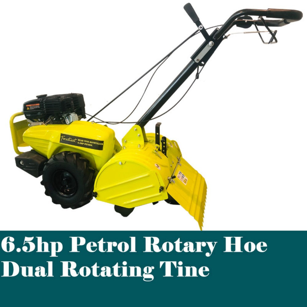 Forestwest 18-Inch Dual-Rotating Rear-Tine Tiller – 6.5 HP Self-Propelled – BM11123