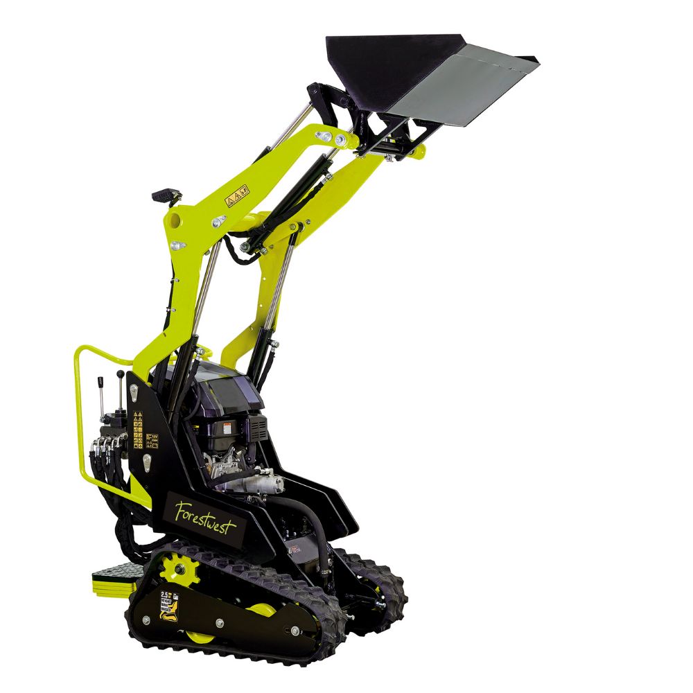 Forestwest Stand-On Skid Steer Mini Tracked Loader with 80L Bucket BM700B