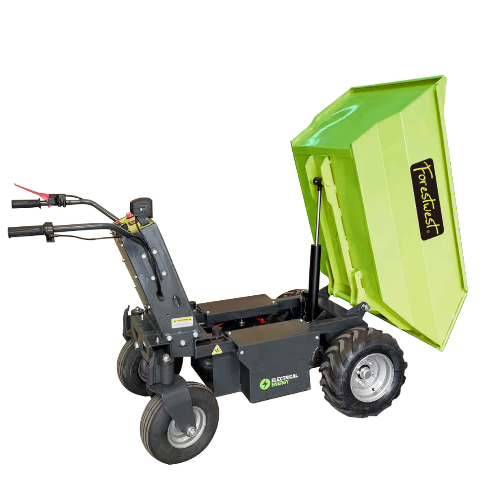 500KG Electric Wheelbarrow, 1000W Battery Mini Dumper Hydraulic Tip BM11098 - Forestwest