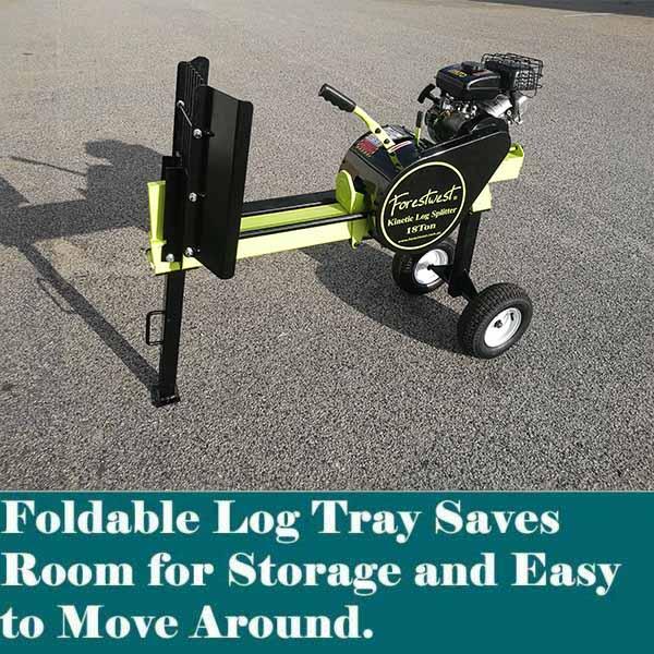 18ton Petrol Log Splitter, 3HP Kinetic Log Splitter BM11097P - Forestwest