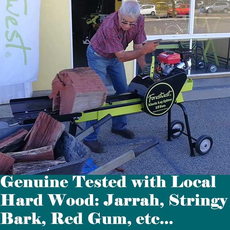 18ton Petrol Log Splitter, 3HP Kinetic Log Splitter BM11097P - Forestwest