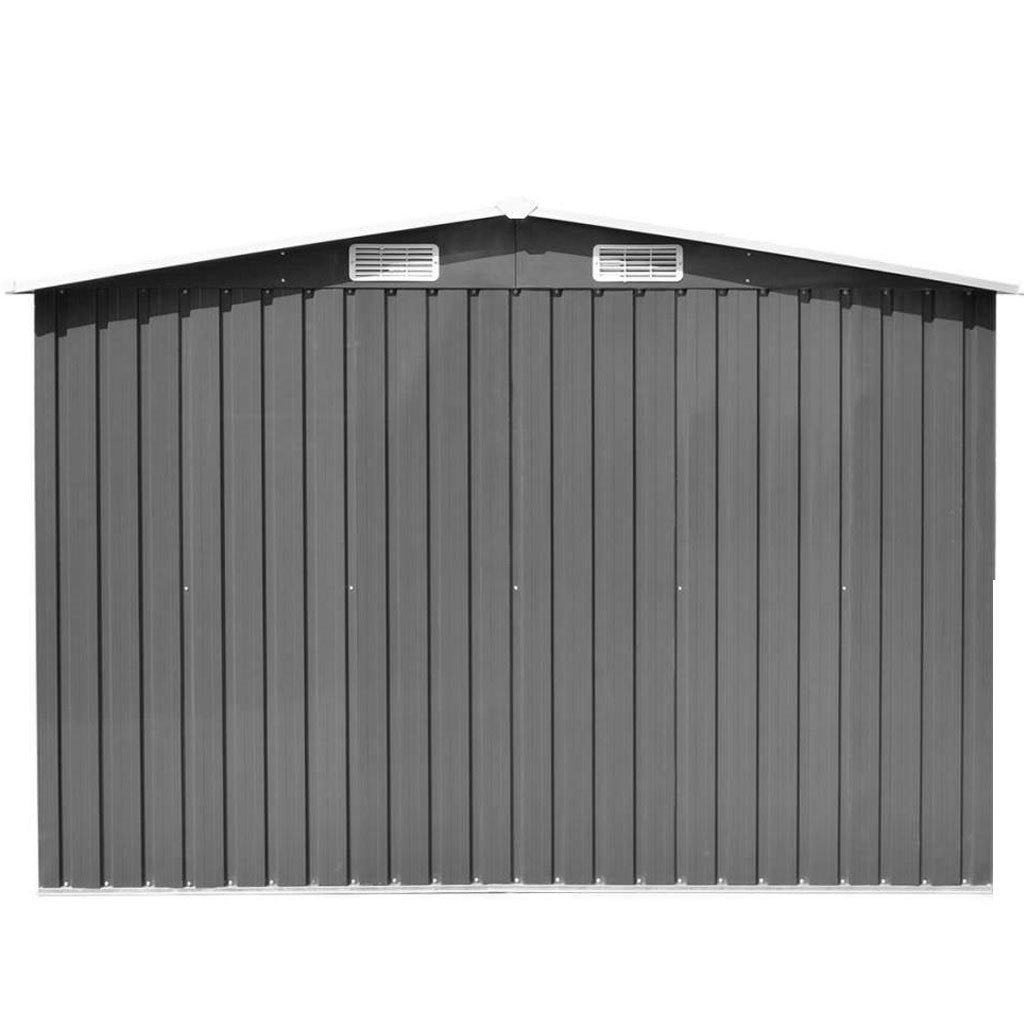 FORESTWEST BM670, 8‘ x 10’ Galvanized Steel Garden Shed Outdoor Tool Storage Shed - Forestwest