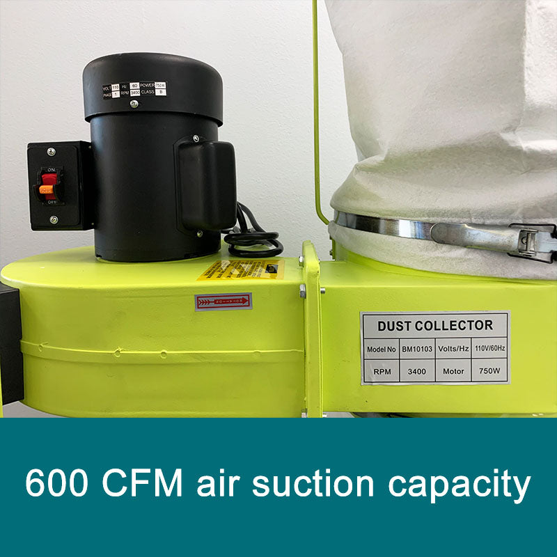 FORESTWEST 10103, 1HP 600CFM Dust Collector - Forestwest