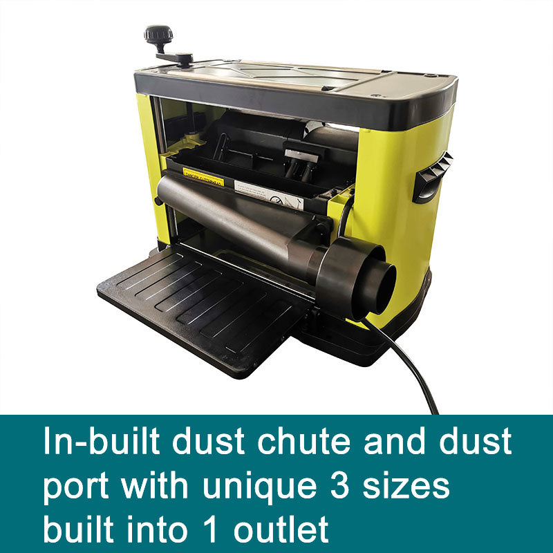 13" Wood Planer 2HP with Helical Spiral Blade & Granite Table, FORESTWEST BM10523 - Forestwest