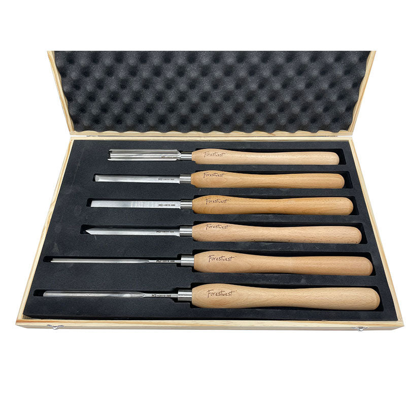 Premium M2 HSS Woodturning Tools Set 6 Pcs, FORESTWEST BM10930 - Forestwest