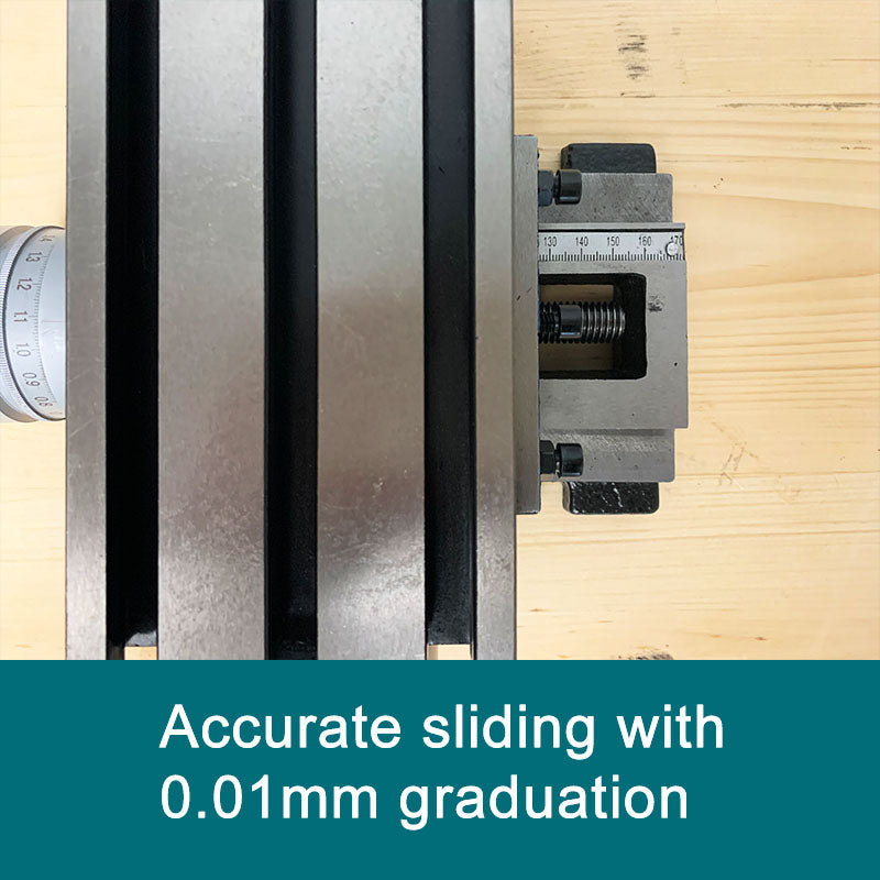 7" Precision Compound Slide Table With Fixed Base, FORESTWEST BM30201 - Forestwest