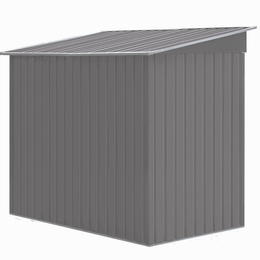 8' x 4' Galvanized Steel Outdoor Garden Storage Tool Shed | FORESTWEST