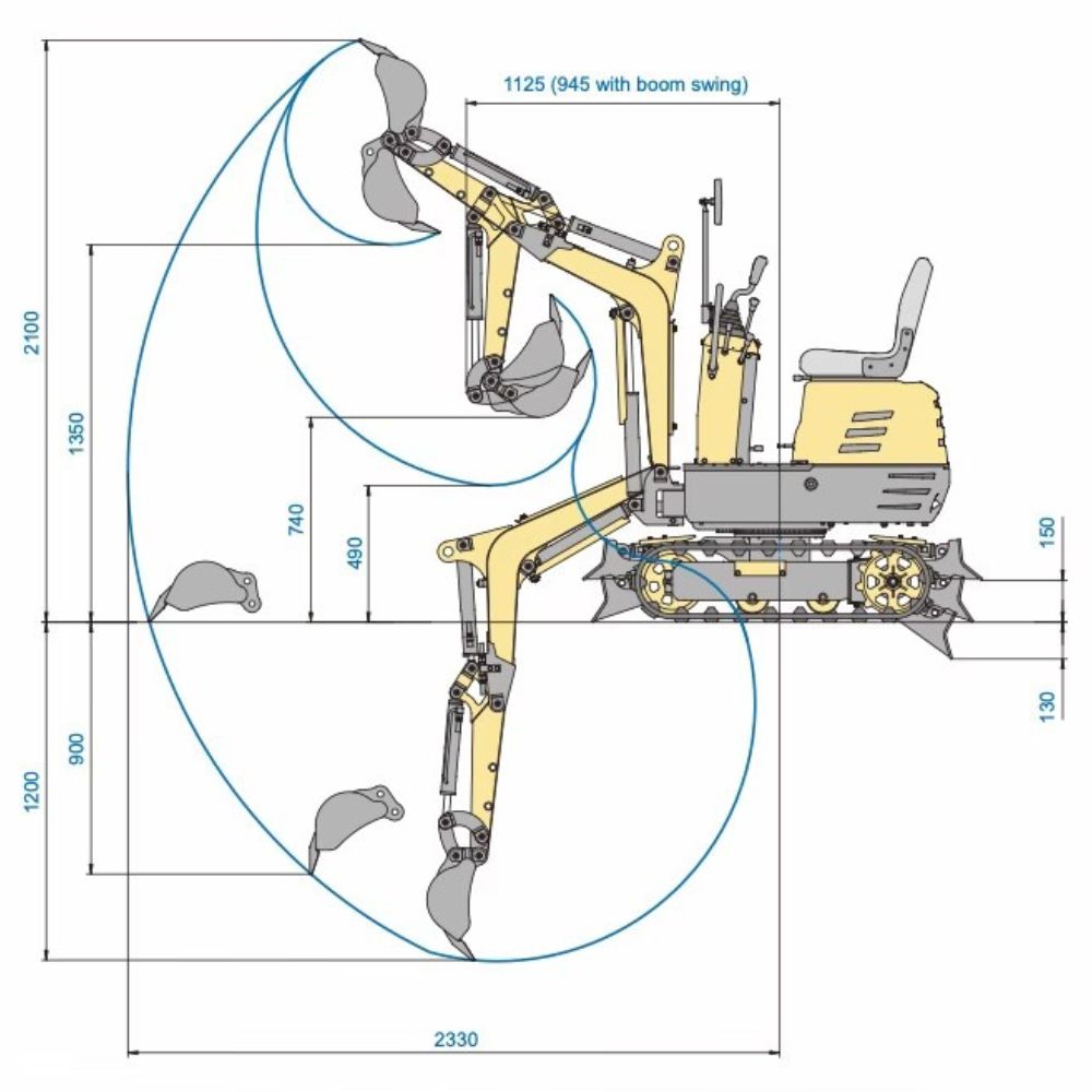 Forestwest Mini Excavator 306cc BM710 | Forestwest